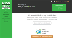 Desktop Screenshot of kidsrunningforkids.com